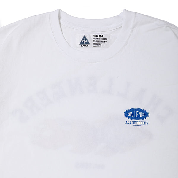 CHALLENGER -FLAME FISH TEE- WHITE
