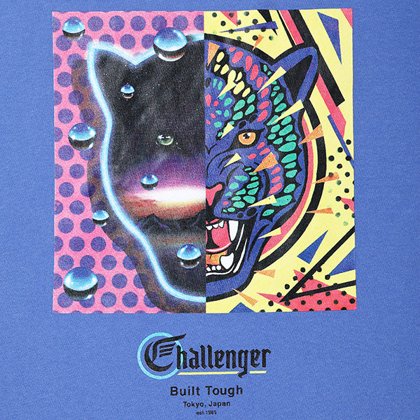 CHALLENGER -x LOVE EAR ART TIGER TEE- FLO BLUE