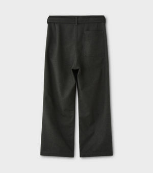 PHIGVEL -C/W BELTED 2TUCK TROUSERS- FOREST