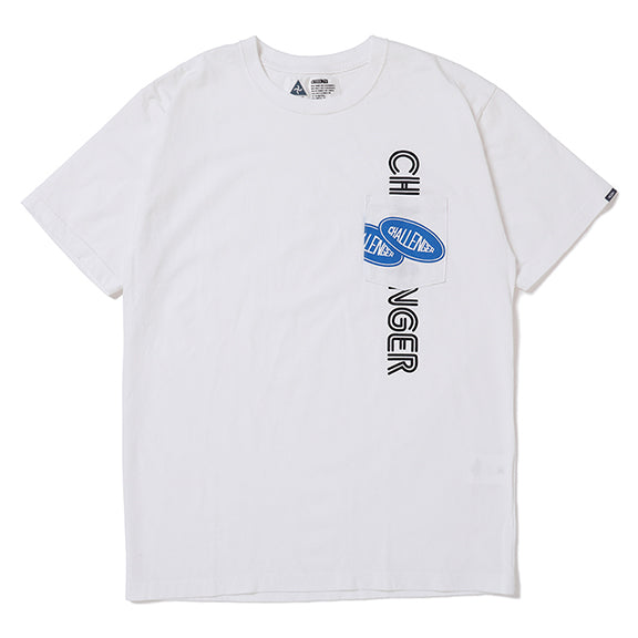 CHALLENGER （チャレンジャー）-LOGO PKT TEE- WHITE – anemoscope