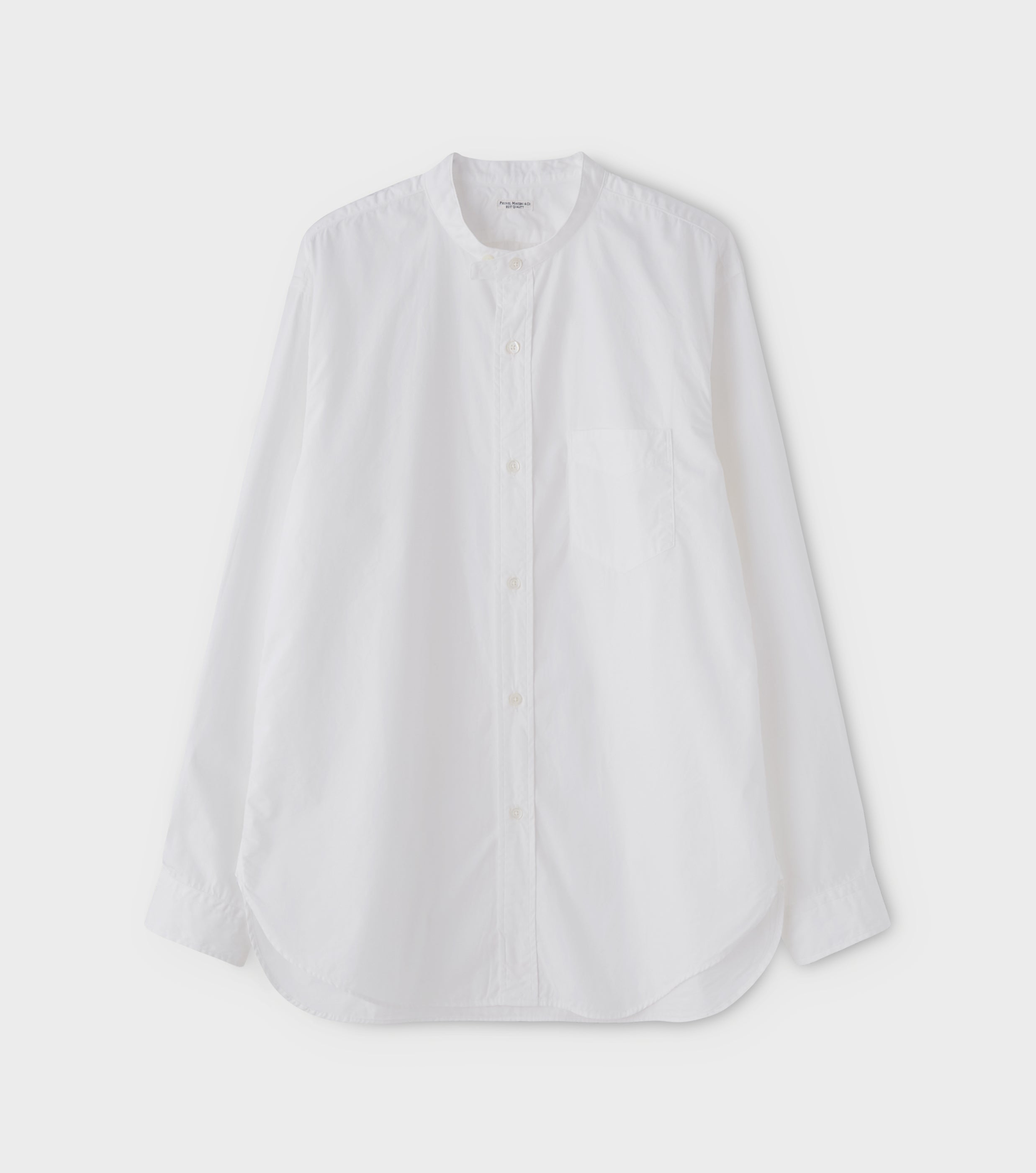 PHIGVEL フィグベル BAND COLLAR DRESS SHIRT バンドカラーシャツ