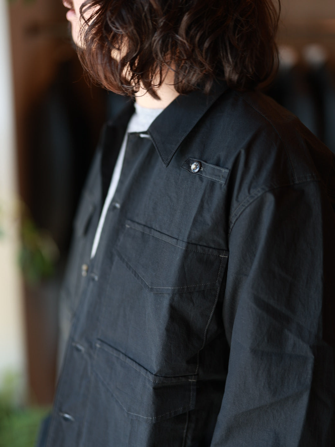 PHIGVEL フィグベル -FISHERMAN'S SHIRT- BLACK – anemoscope