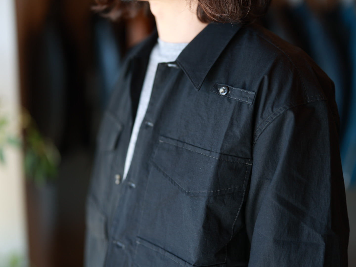 PHIGVEL フィグベル -FISHERMAN'S SHIRT- BLACK – anemoscope